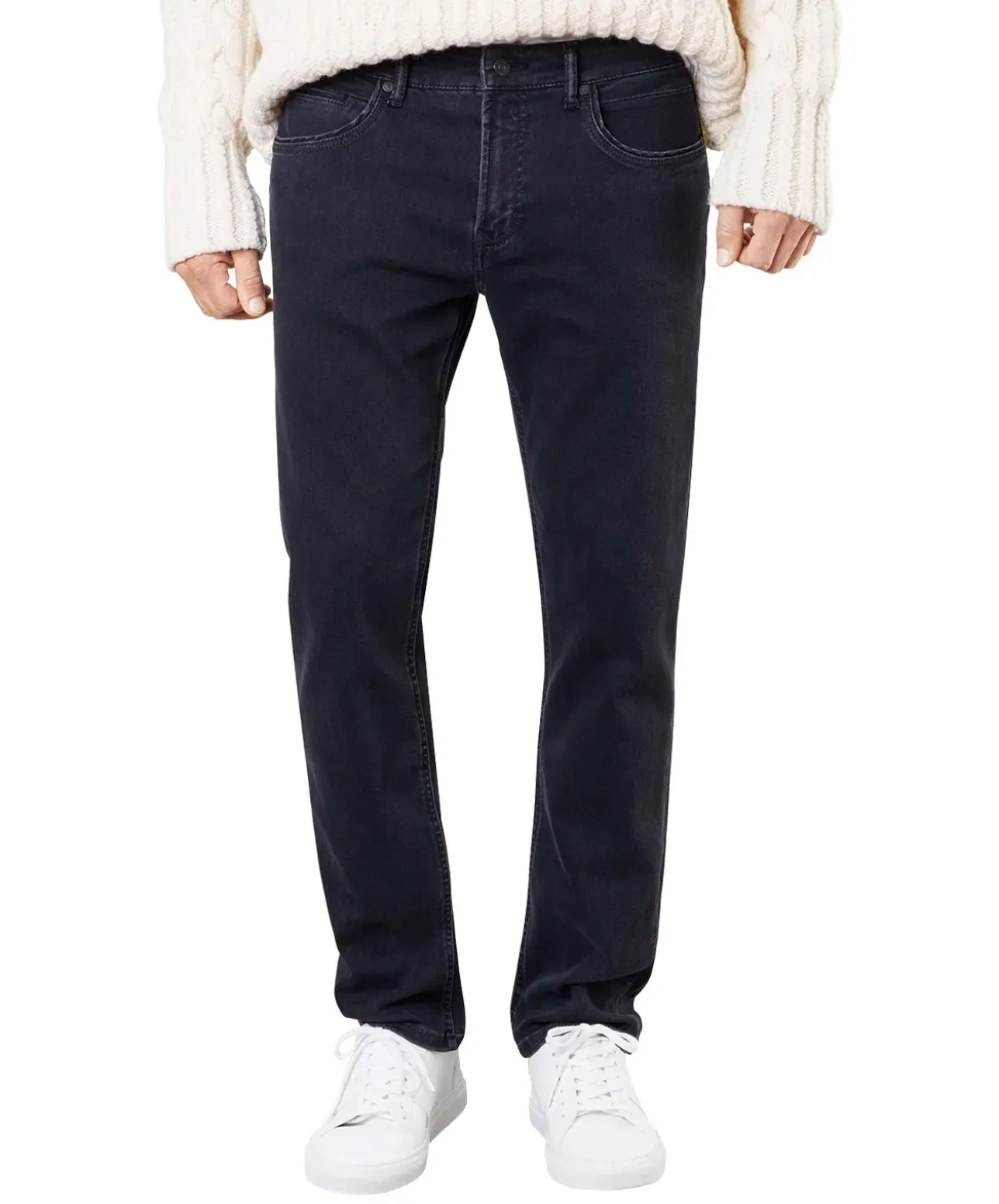 Mac Arne Pipe Jeans in schwarzer schmaler Beinform