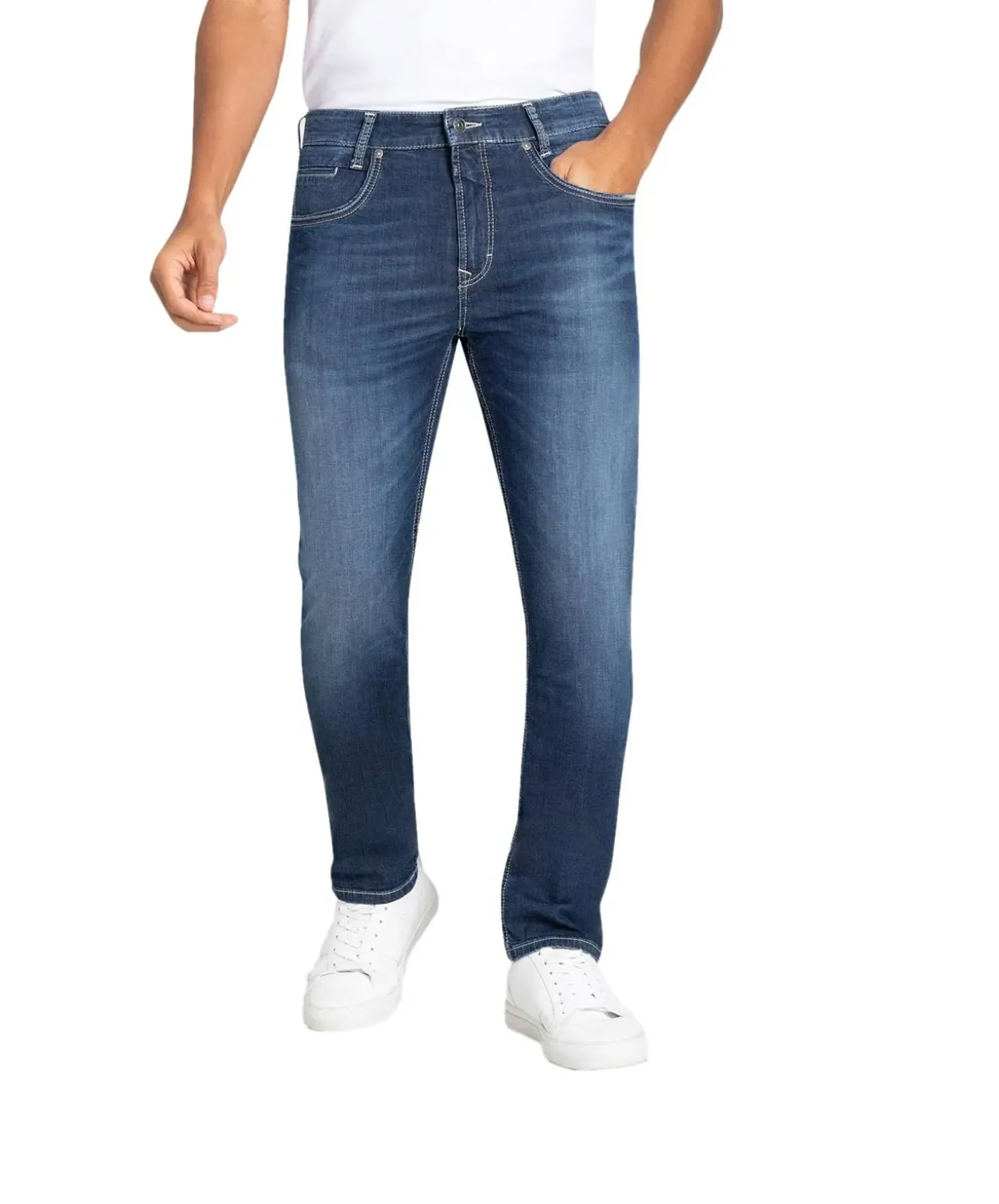 Mac Arne Pipe Jeans Modern Fit in Dunkelblauer Optik