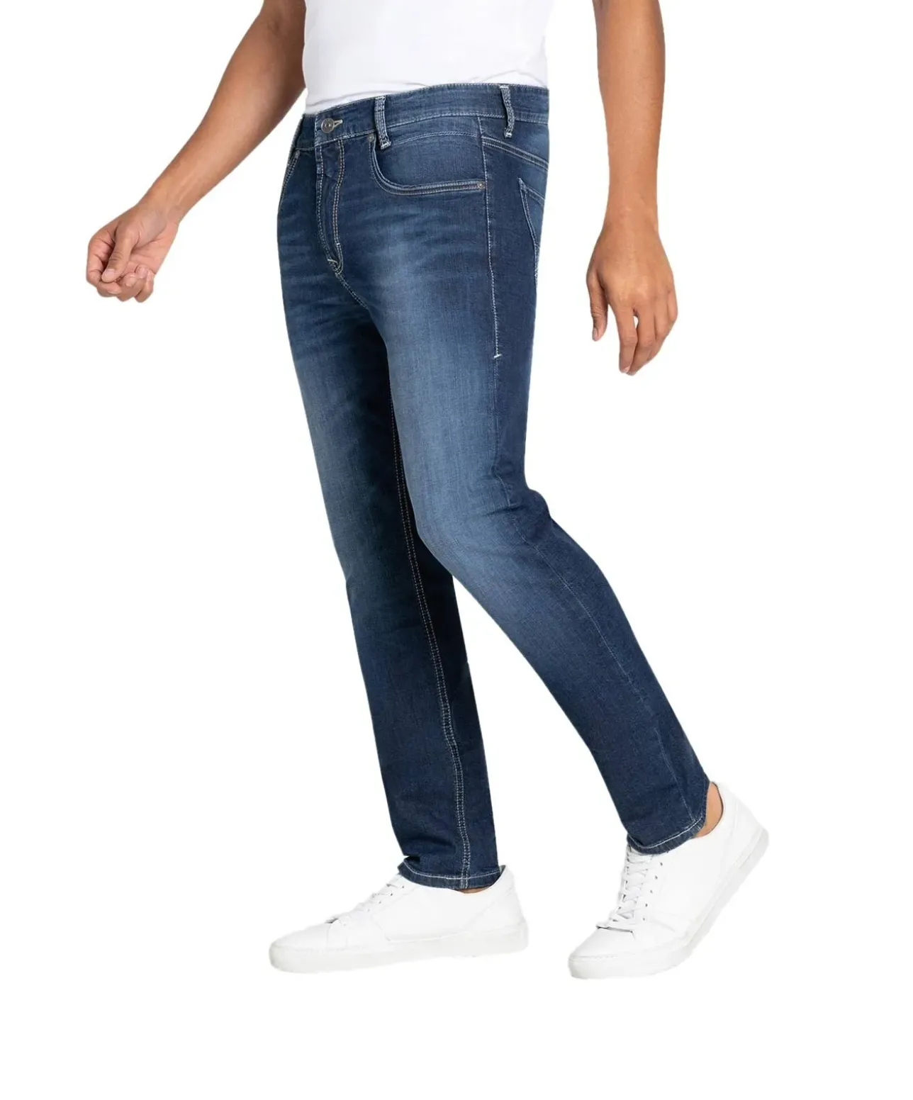 Mac Arne Pipe Jeans Modern Fit in Dunkelblauer Optik