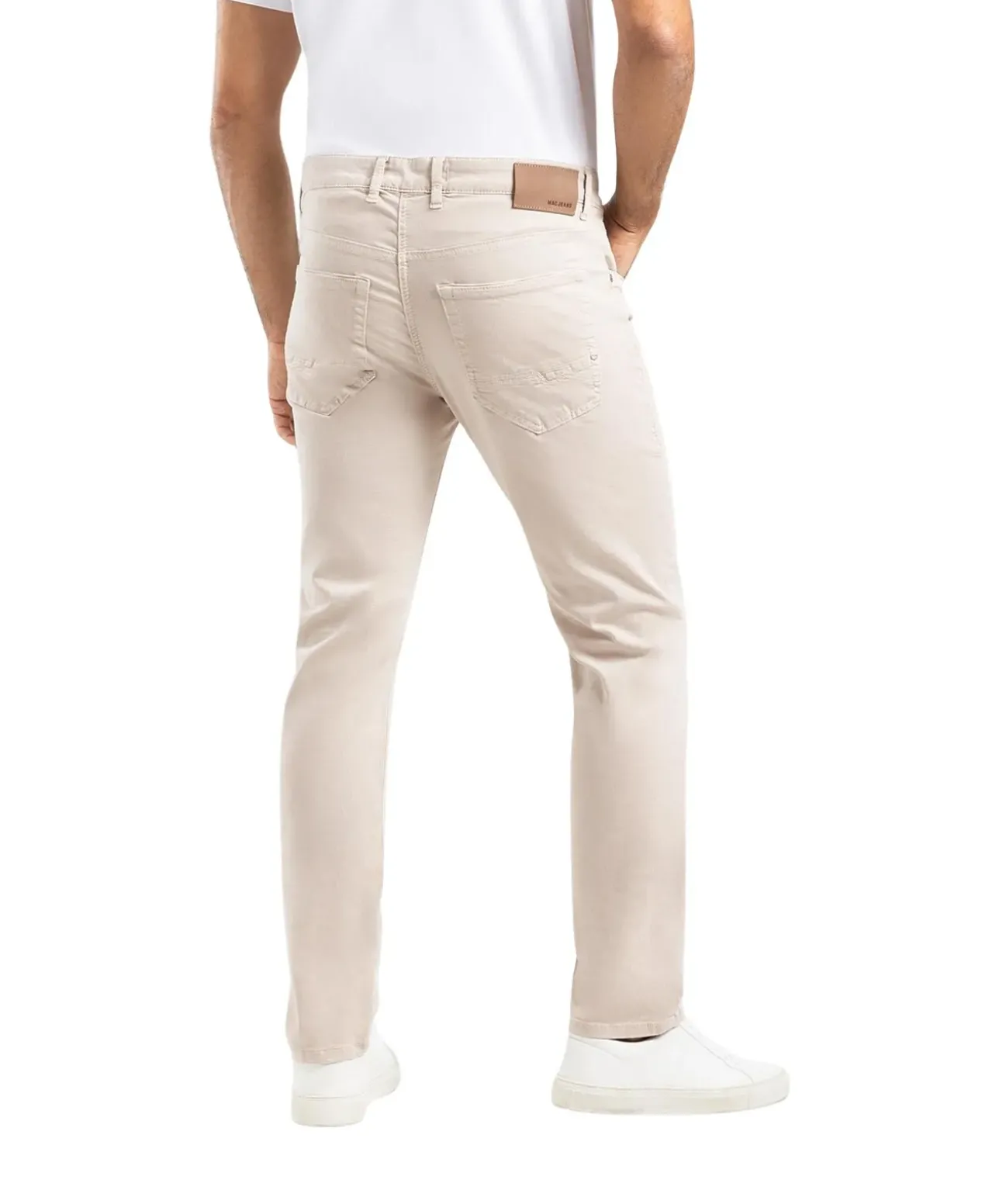 MAC Arne Pipe Sommerjeans in Beige