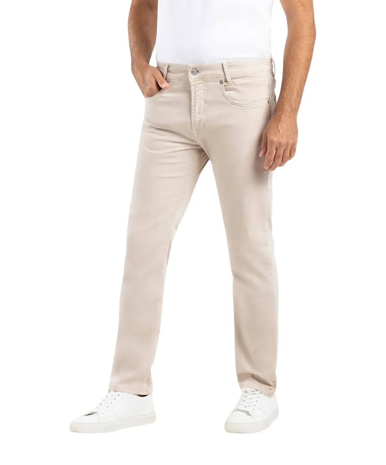 MAC Arne Pipe Sommerjeans in Beige