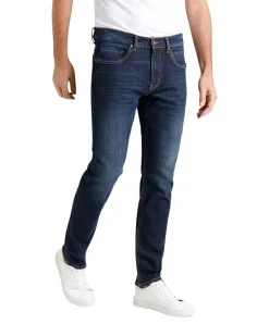 Mac Arne Pipe Stretch-Jeans in dark blue Waschung