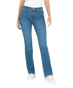 MAC Boot Fringe Jeans in blauer Vintage-Waschung