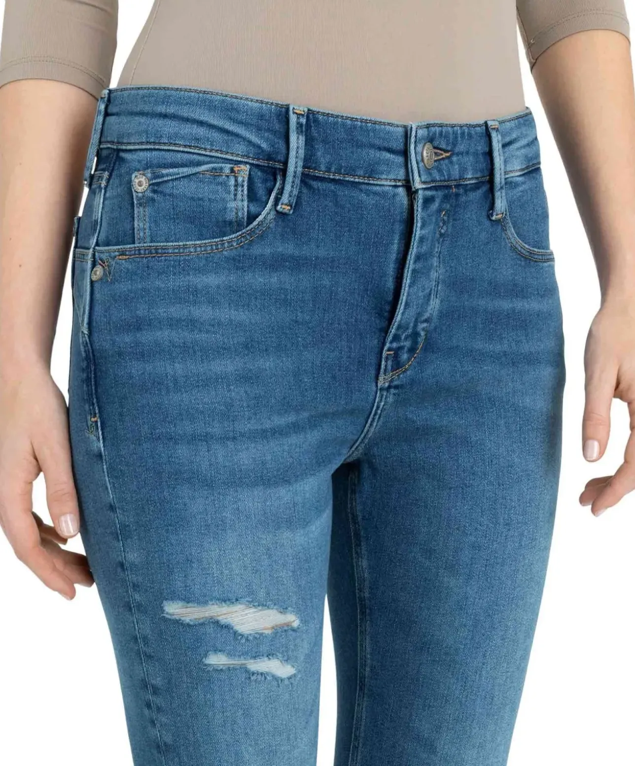 MAC California Slim Fit in Mittelblau