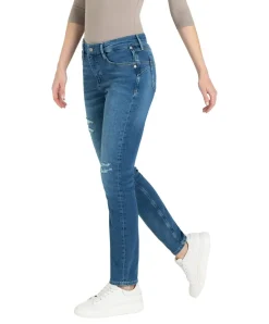 MAC California Slim Fit in Mittelblau