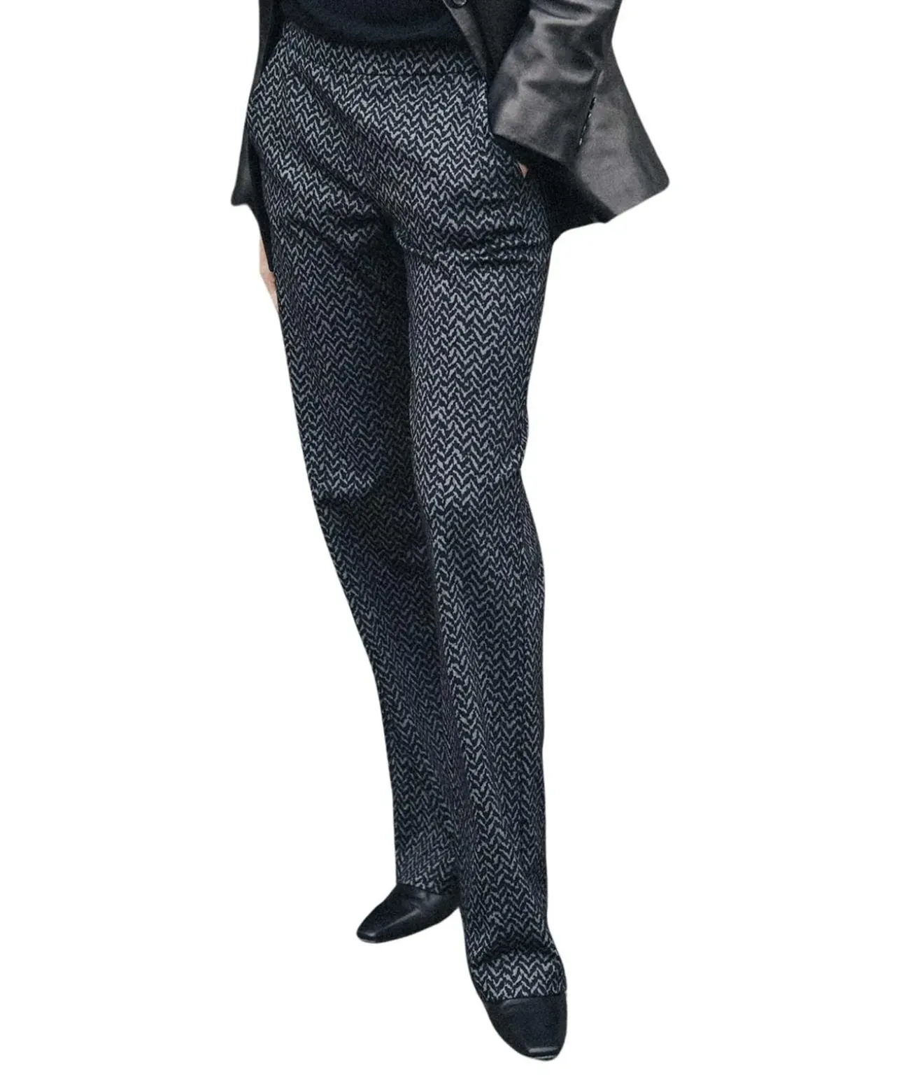 Mac Chiara Hose Straight Fit in trendigem Muster