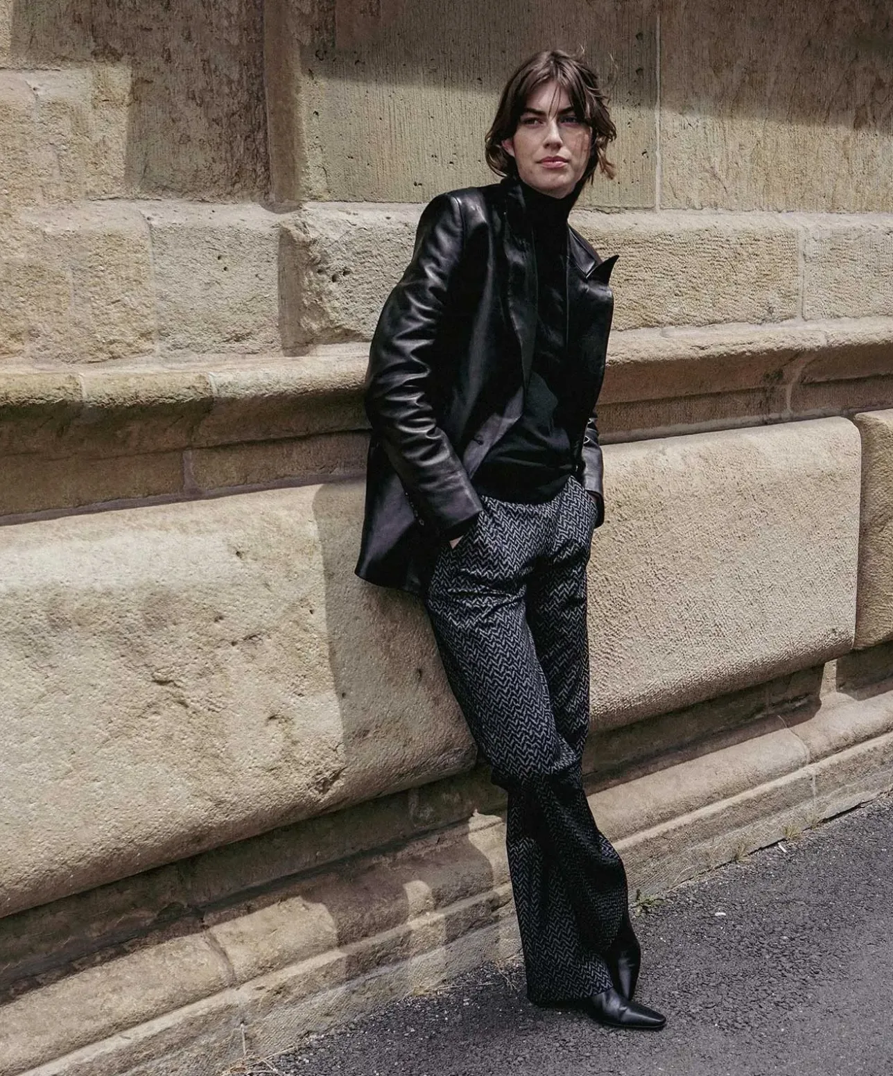 Mac Chiara Hose Straight Fit in trendigem Muster