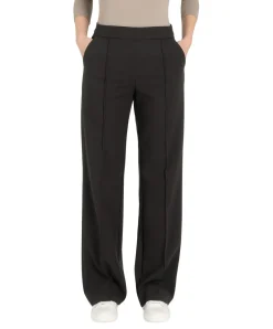 MAC Chiara Smart Hose in schwarzer Woll-Optik