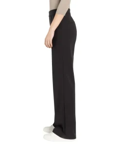MAC Chiara Smart Hose in schwarzer Woll-Optik