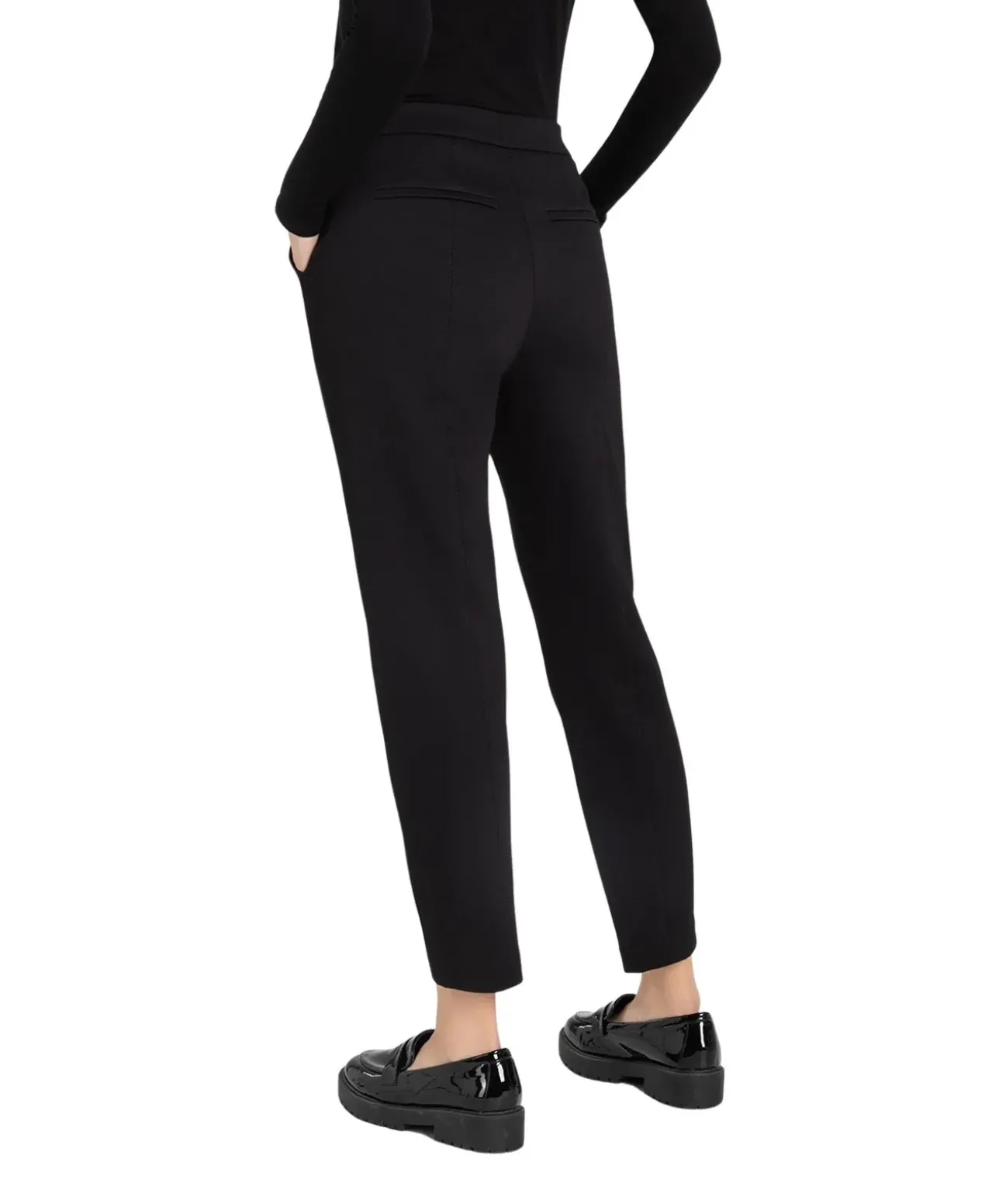 MAC Chino Flex mit elastischem Bund in Schwarz