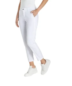 MAC Chino Turn Up aus Stretch Gabardine in Weiß