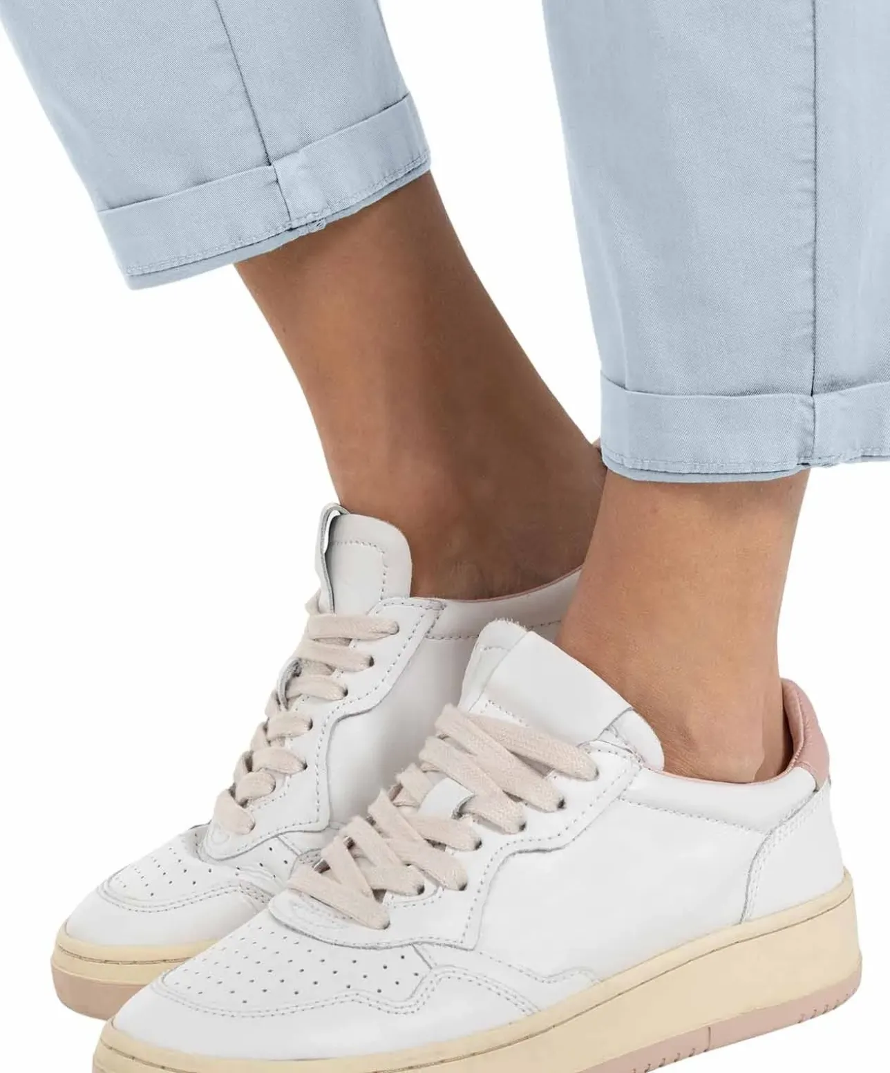 MAC Chino Turn Up in Hellblau im Chino-Style