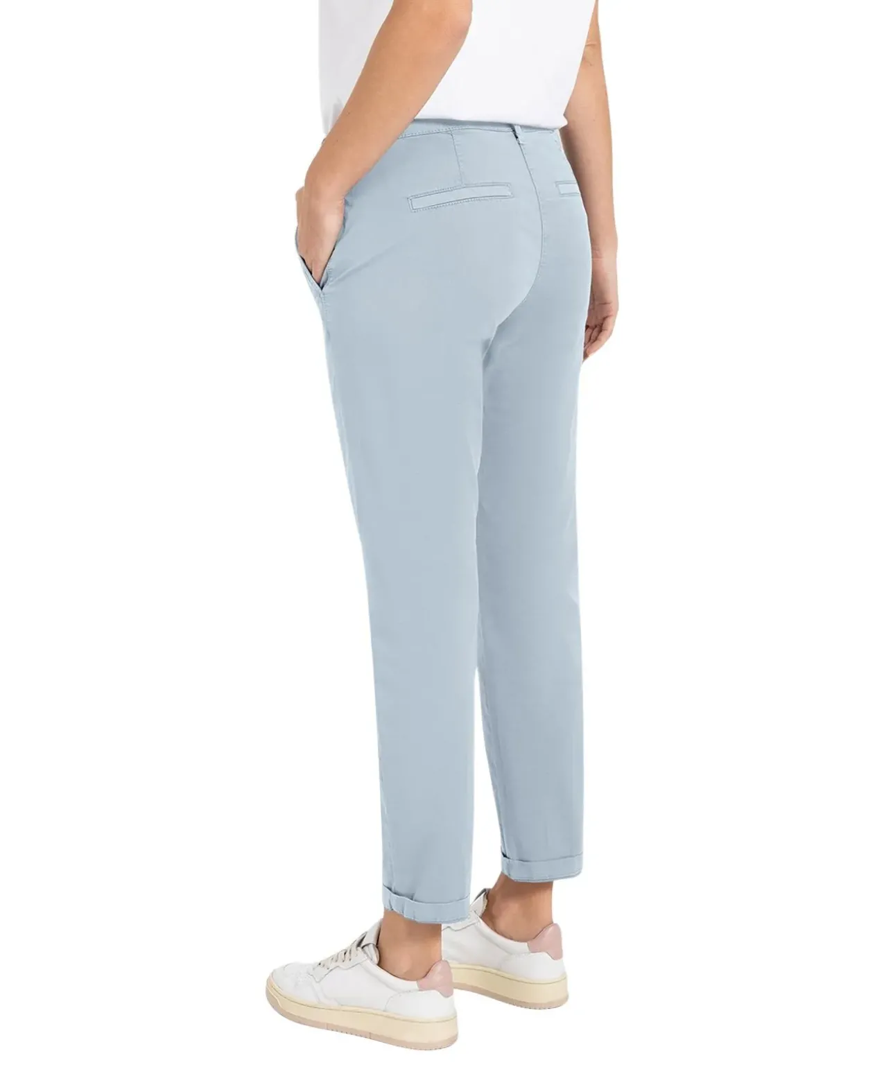 MAC Chino Turn Up in Hellblau im Chino-Style