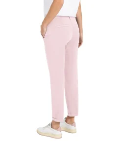 MAC Chino Turn Up Slim Fit mit Bügelfalten in Pink