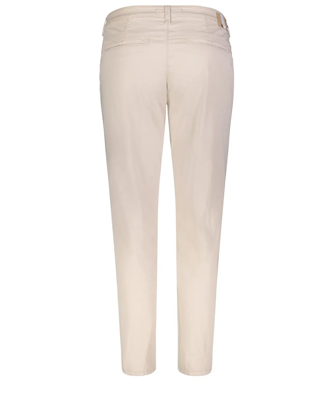 Mac Damen Chino Turn Up aus beigem Stretch Gabardine