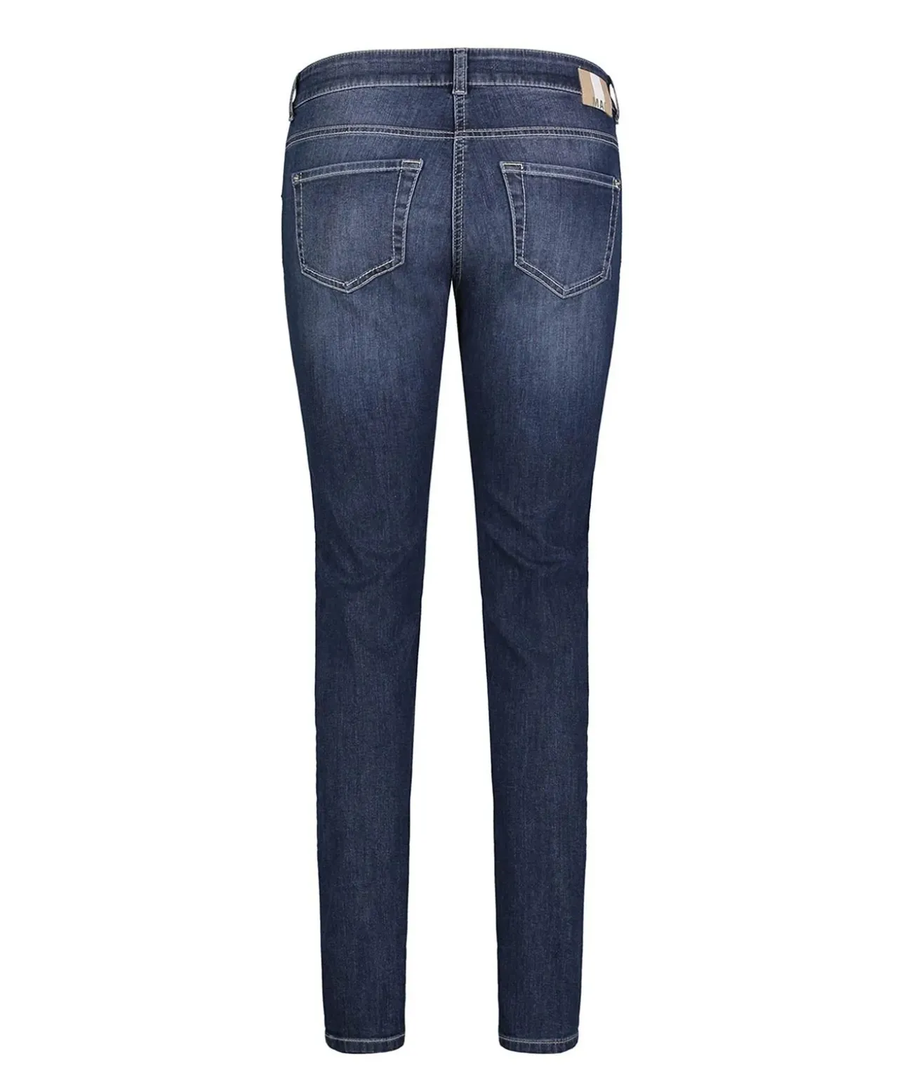 Mac Damen Jeans Slim Fit Carrie Pipe in blauem New Basic
