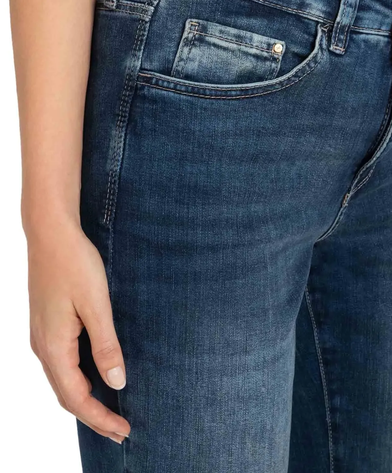 MAC Dream Authentic Jeans in mittelblauer Optik