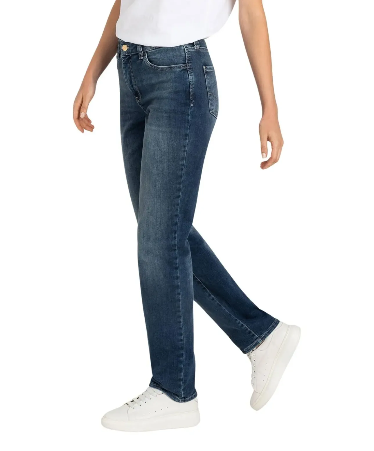 MAC Dream Authentic Jeans in mittelblauer Optik