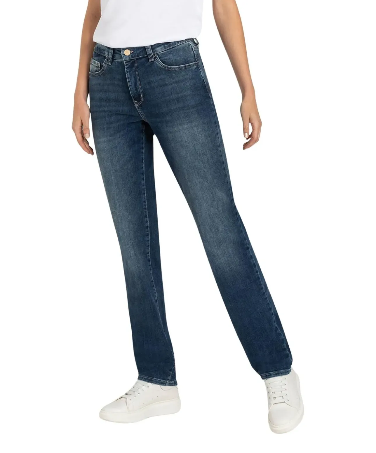 MAC Dream Authentic Jeans in mittelblauer Optik