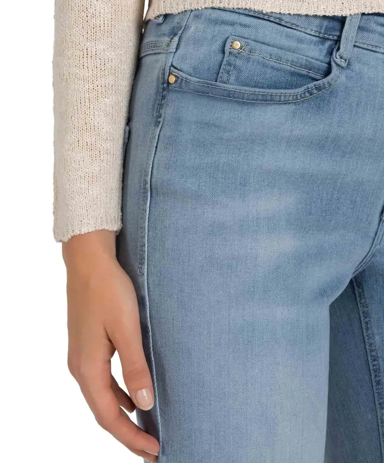 Mac Dream Boot Authentic Jeans in hellblauer Waschung