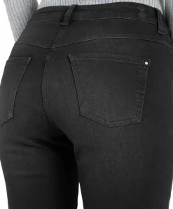 Mac Dream Boot Authentic Jeans in schwarzer Waschung