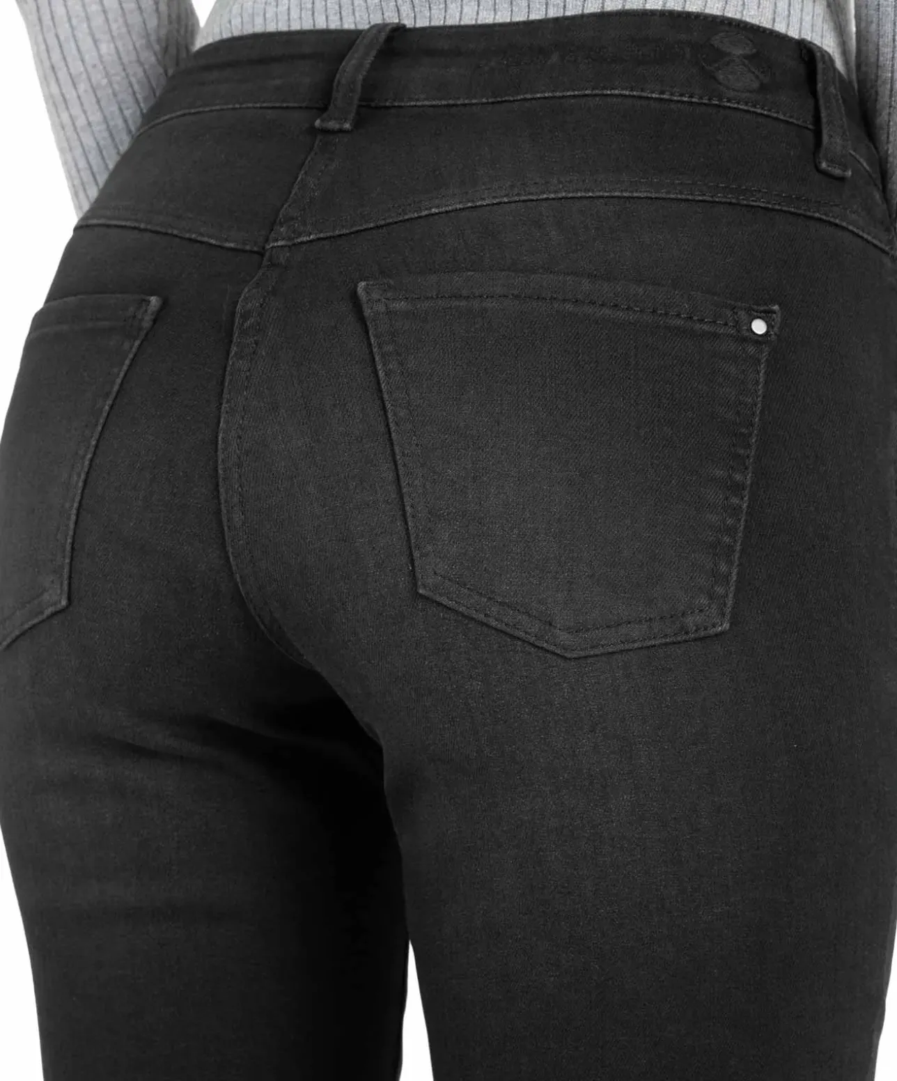 Mac Dream Boot Authentic Jeans in schwarzer Waschung