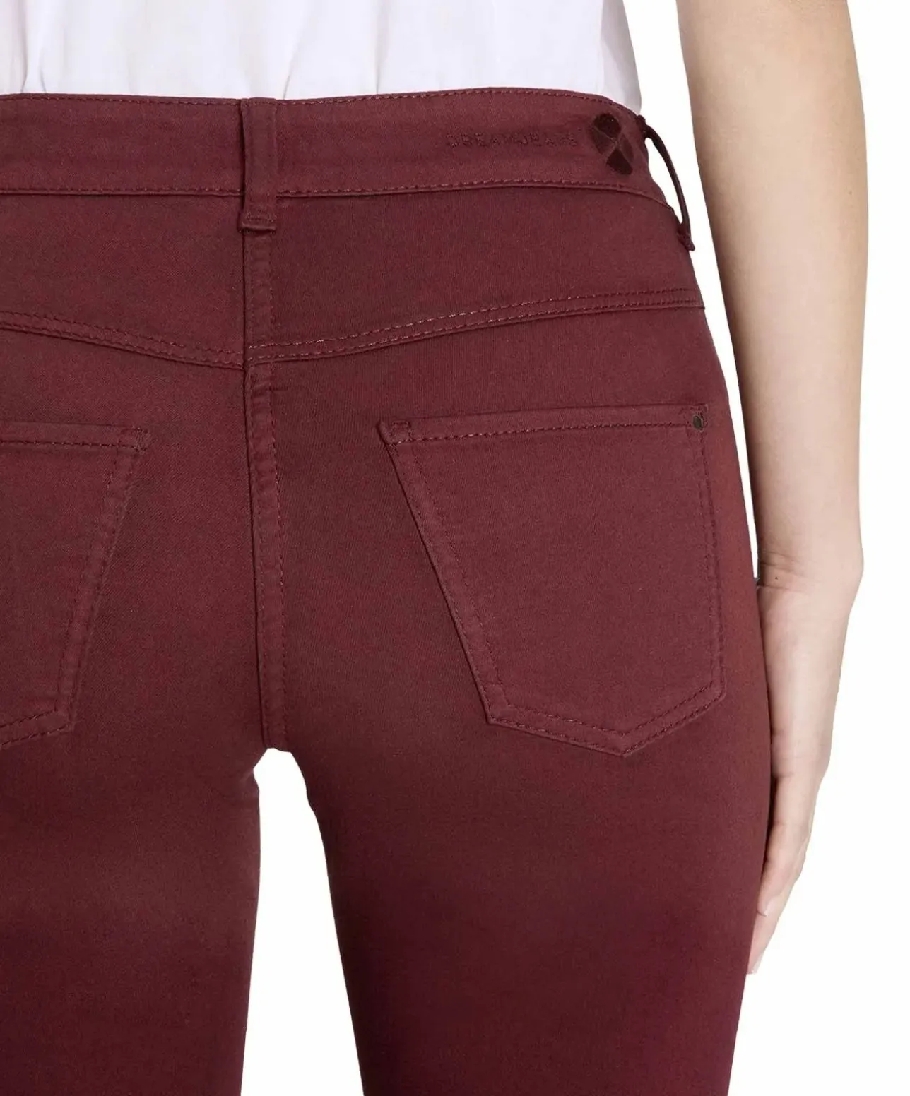 MAC Dream Jeans in Weinrot mit Shaping Effekt