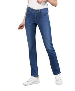 MAC Dream Jeans Straight in Mid Blue Authentic Wash