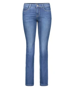 MAC Dream Jeans Straight in Mid Blue Authentic Wash