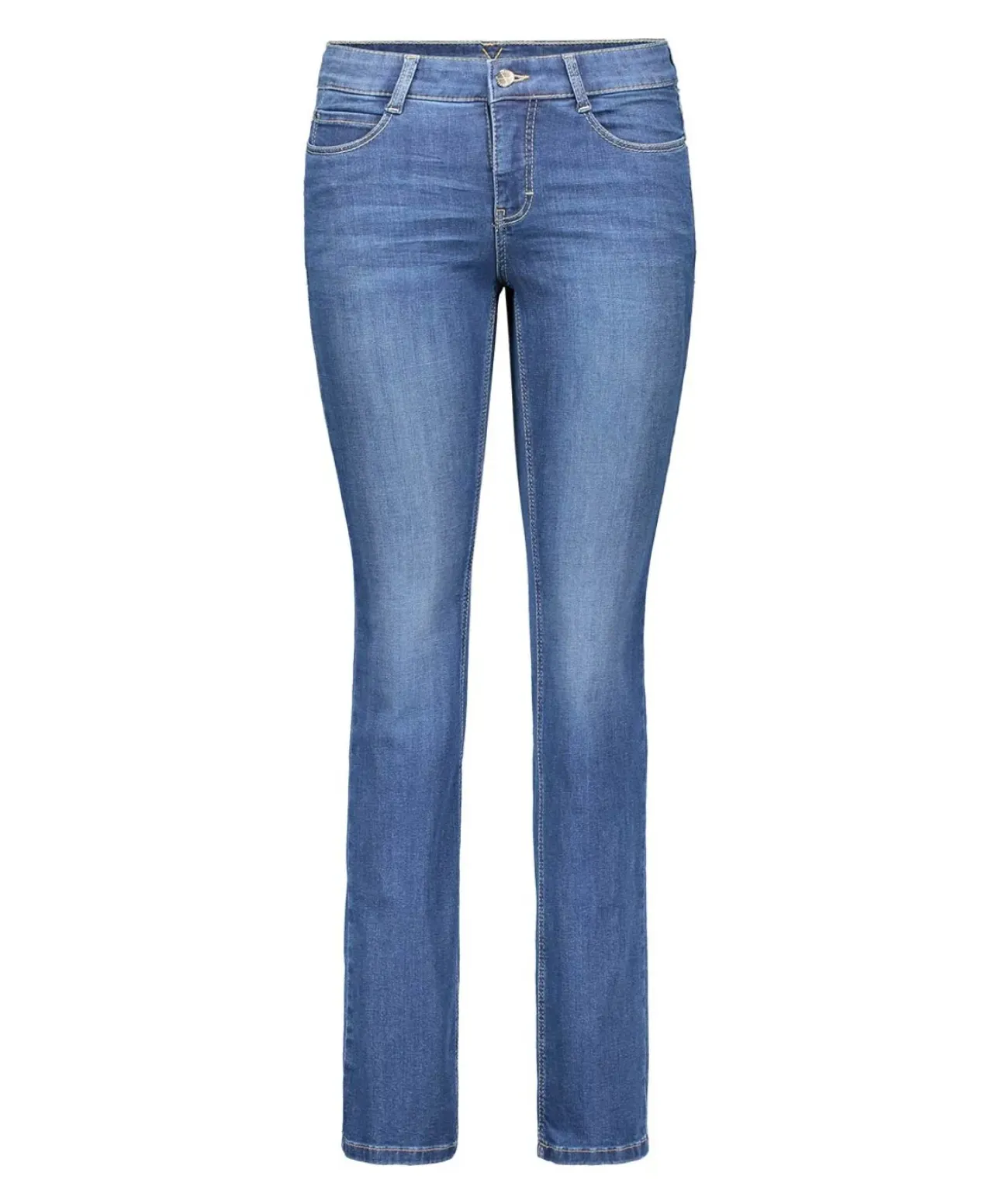 MAC Dream Jeans Straight in Mid Blue Authentic Wash
