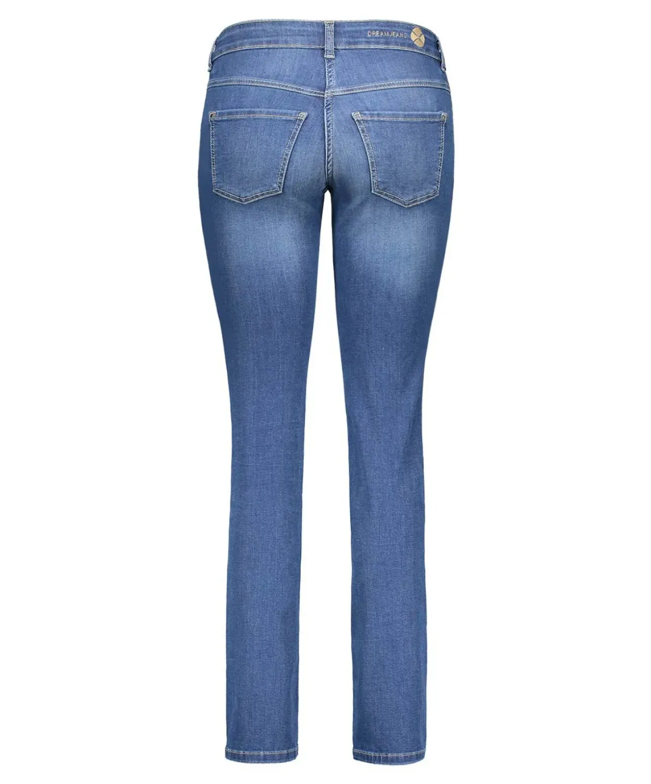 MAC Dream Jeans Straight in Mid Blue Authentic Wash