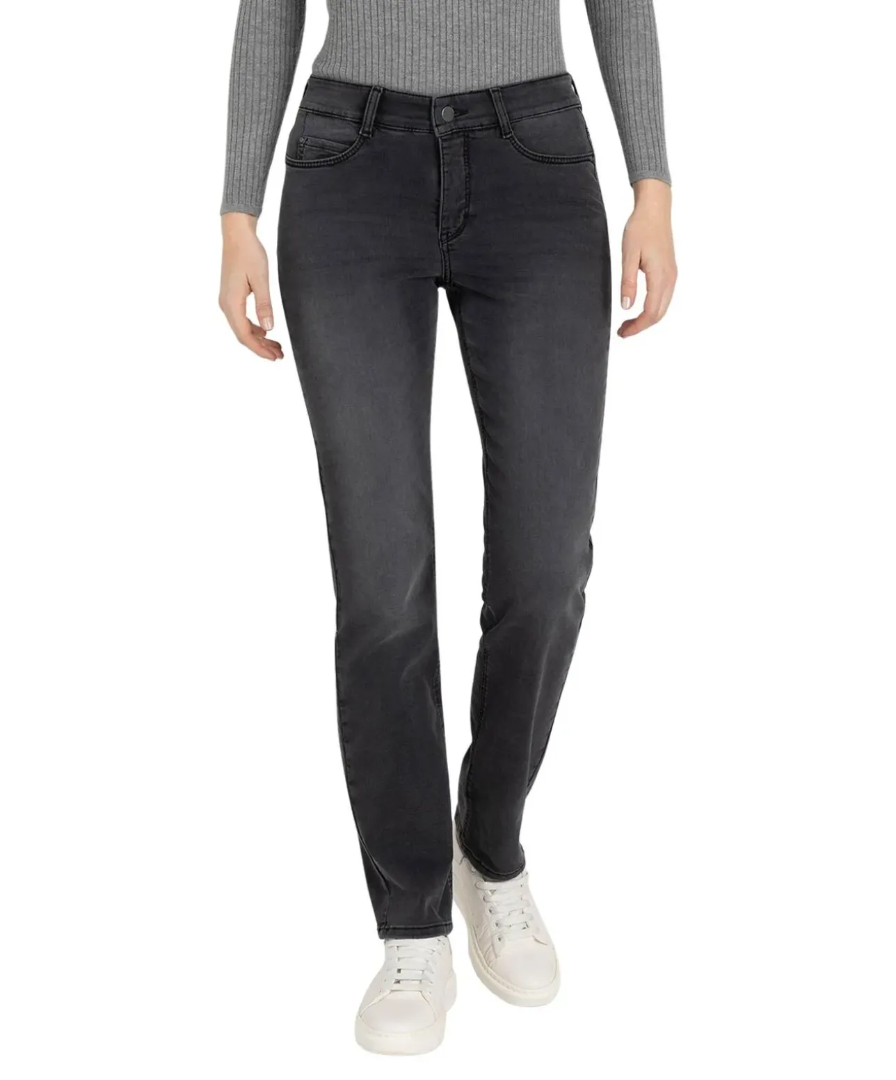 MAC Dream Jeans Straight Fit in Dunkelgrau