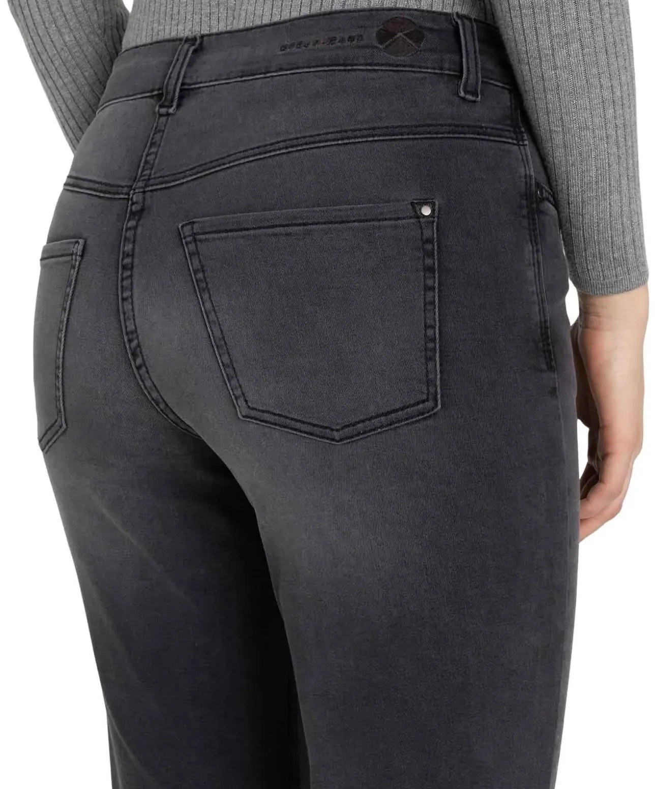 MAC Dream Jeans Straight Fit in Dunkelgrau