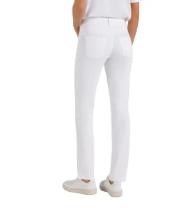 MAC Dream Jeans Straight Fit aus weißem Stretch-Denim