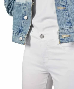 MAC Dream Jeans Straight Fit aus weißem Stretch-Denim
