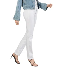 MAC Dream Jeans Straight Fit aus weißem Stretch-Denim