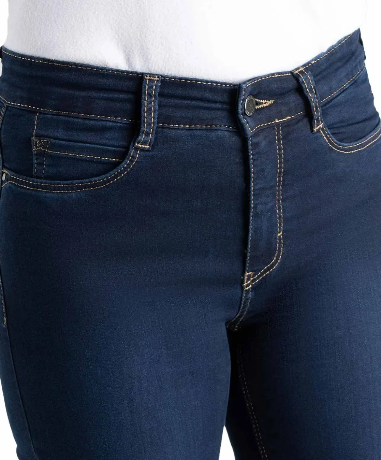 MAC Dream Jeans Straight in dunklem Dark Washed