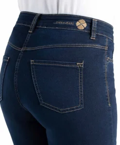 MAC Dream Jeans Straight in dunklem Dark Washed