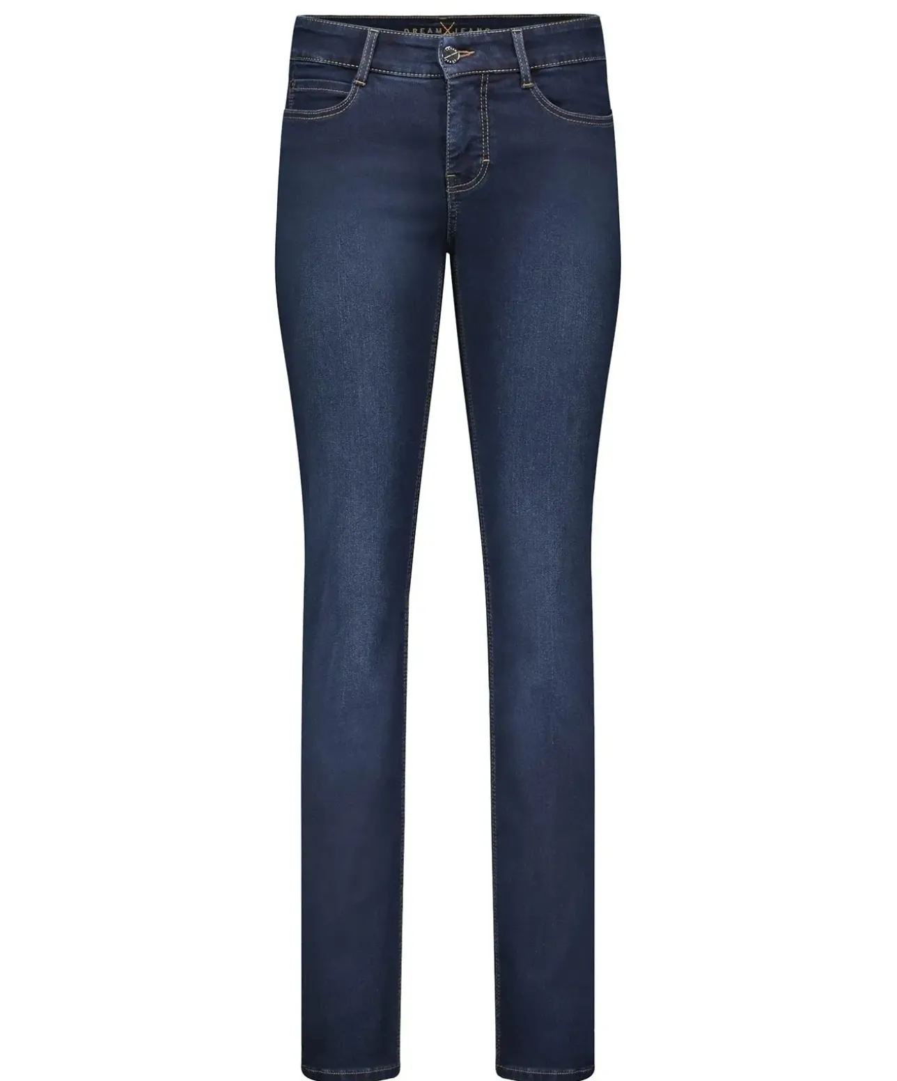 MAC Dream Jeans Straight in dunklem Dark Washed