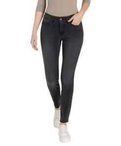 Mac Dream Skinny Jeans in dunkelgrauer Waschung