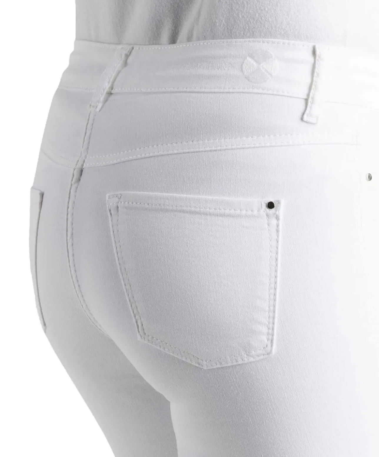 Mac Dream Skinny Jeans in White Denim