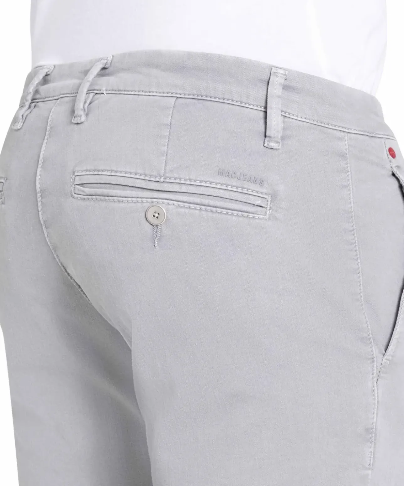 MAC Driver Pants in Silber-Optik mit Modern Fit