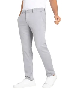 MAC Driver Pants in Silber-Optik mit Modern Fit