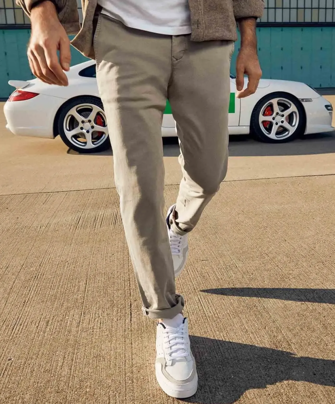 Mac Drivers Pants im Chino Design in Hazelnut Färbung