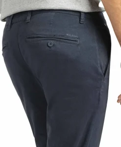 MAC Drivers Pants mit dehnbaren Bund in blauer Optik