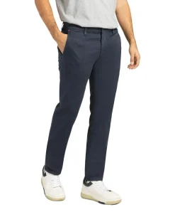MAC Drivers Pants mit dehnbaren Bund in blauer Optik