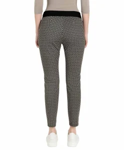 Mac Easy Smart Jersy Hose in Sand Stone Kariert