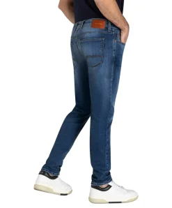MAC Greg Jeans Tapered in dunkelblauer Vintage-Waschung