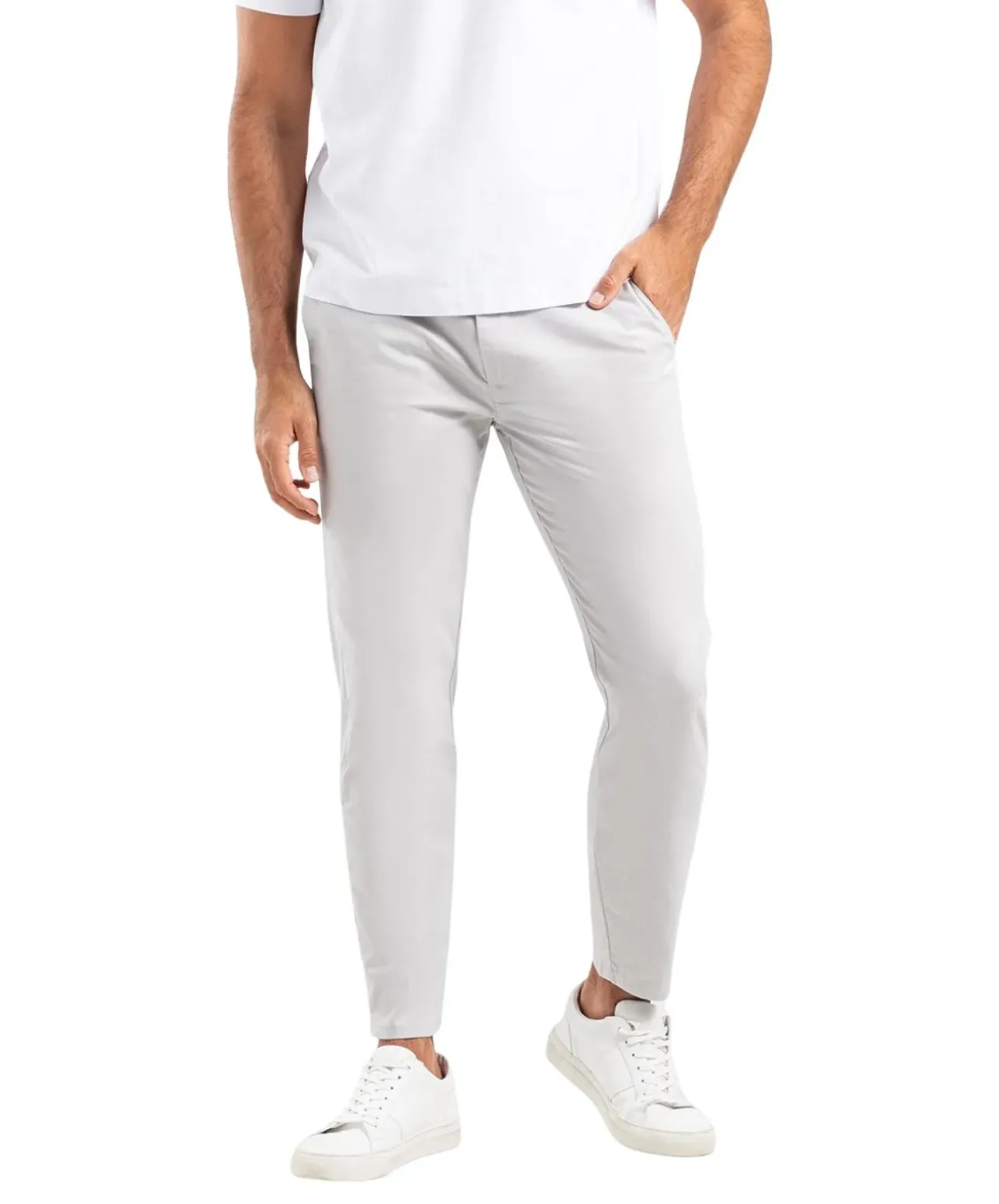 MAC Griffin Chino in Grau mit Tapered Fit