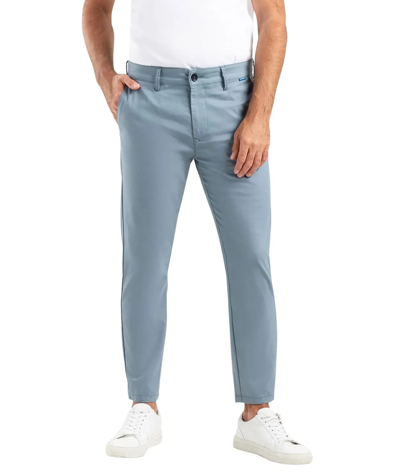 MAC Griffin Chino in Hellblau mit Tapered Fit